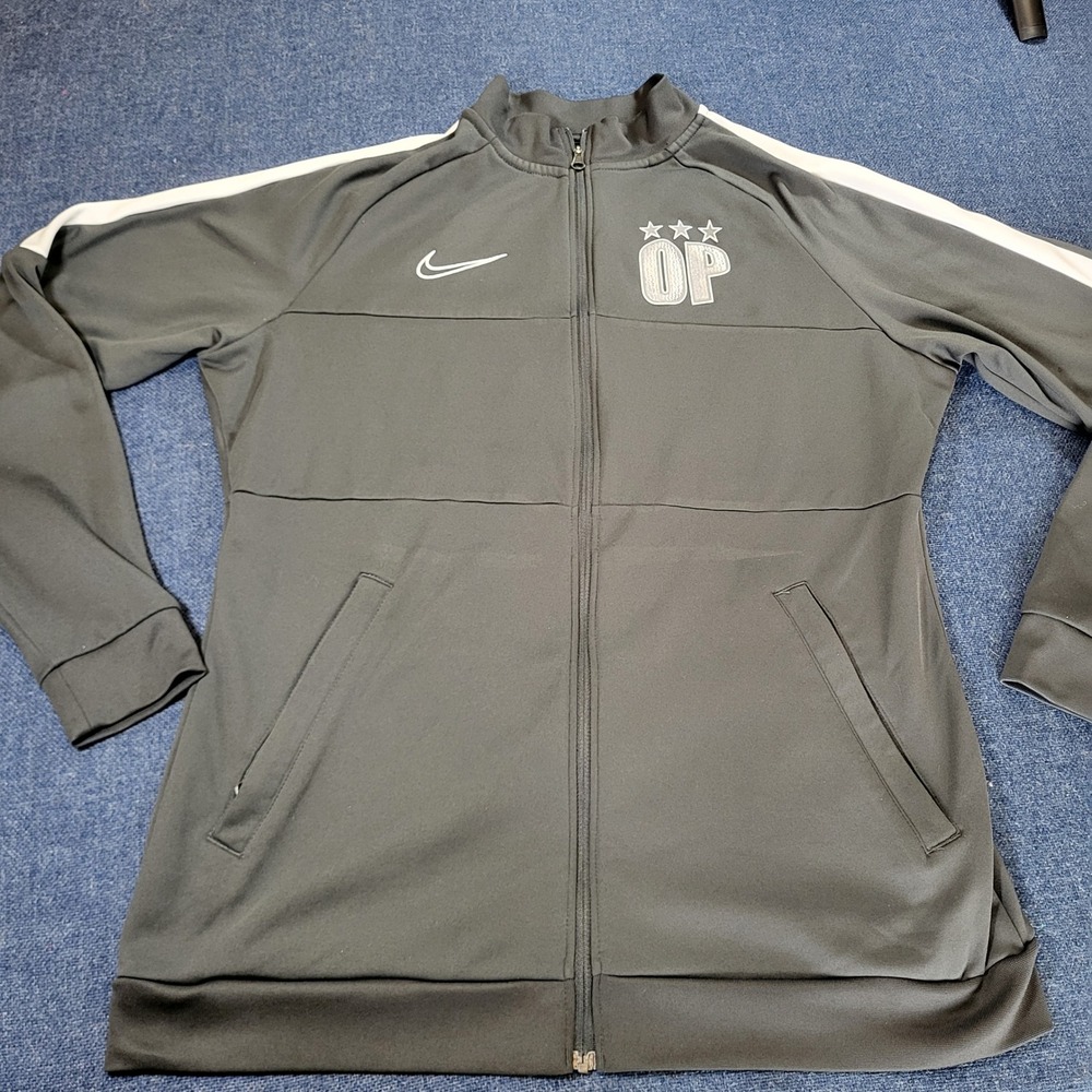 Nike Dri-FIT Gray Full Zip Track Jacket Mens L OP Ohio Premier Soccer Training